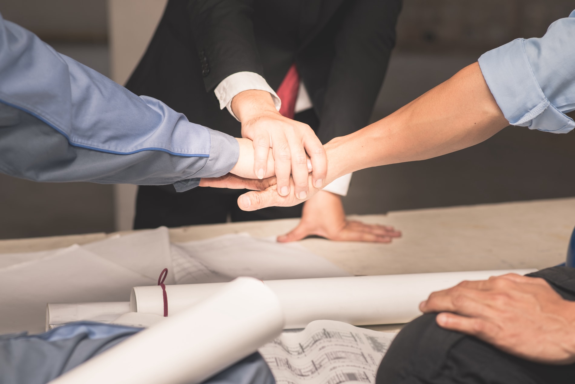 hands collaboration teamwork concept